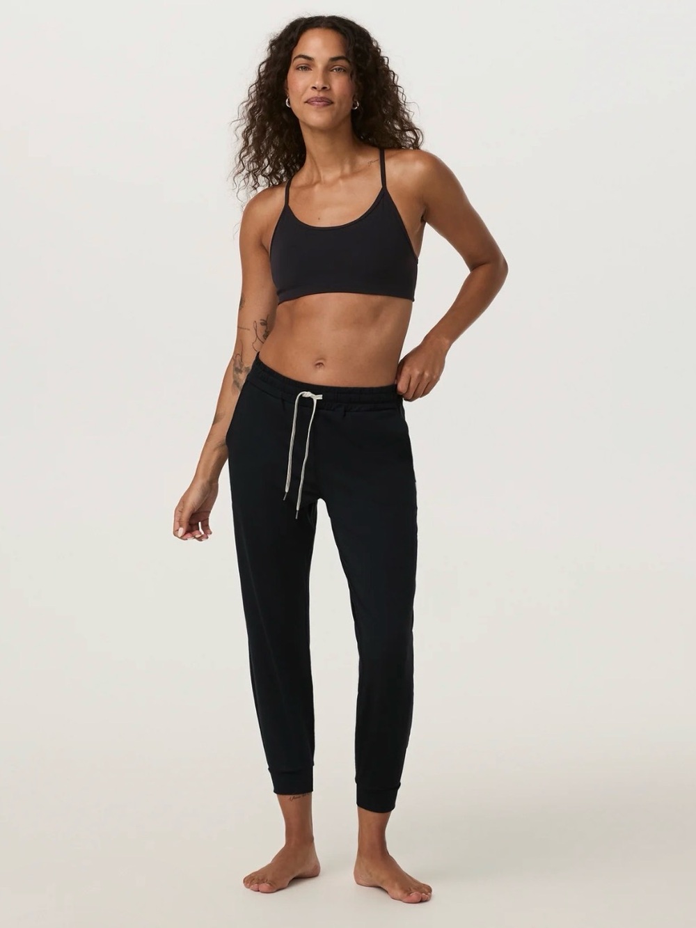 Vuori Women’s Performance Jogger Black Heather Sweatpants Size M